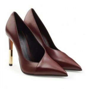 NWOB BALMAIN AGNES WOMAN PUMPS 39EU/9USA 4.5”gold